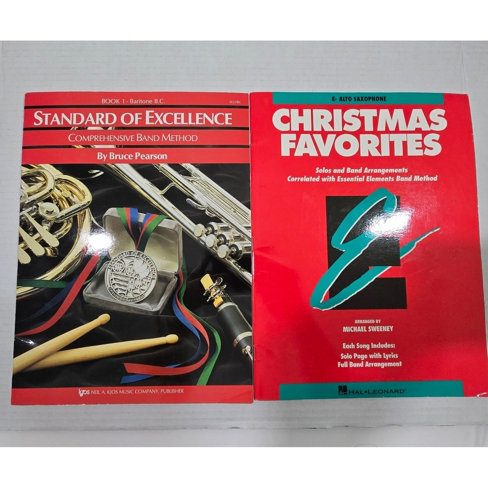 Standard of Excellence Baritone BC Christmas Favorites Alto Sax Sheet Music Lot